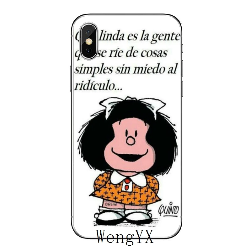 Мультфильм Mafalda для Xiaomi Redmi Note 6 5 5A 4 3 pro S2 5 plus 6A 4A 4x Pocophone F1 чехол - Цвет: Mafalda-A-02