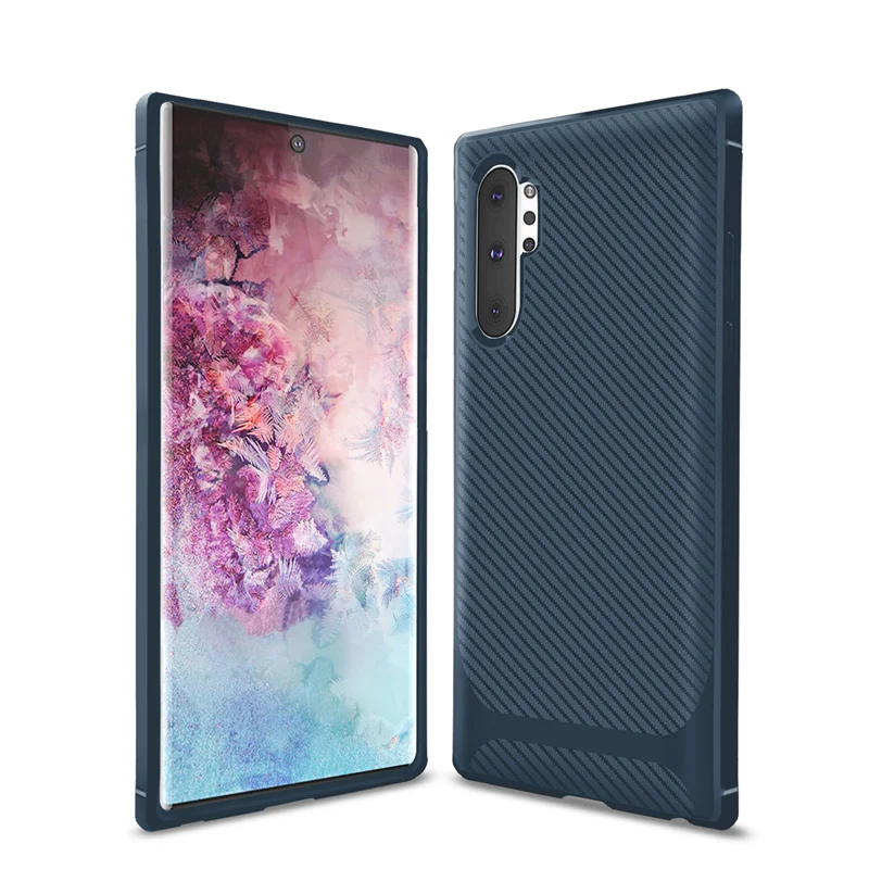 Чехол для samsung Galaxy Note 10 Pro Plus, чехол, роскошный бампер из углеродного волокна, силиконовый чехол для телефона, для samsung Note 10 Plus Pro