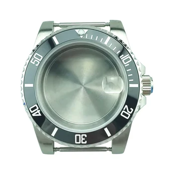 

100m(10ATM) Water-resistant 40mm Sub Diver Stainless Steel Watch Case Fit eta2836 Miyota8215 Sapphire Crystal