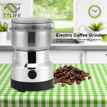 

New Coffee Grinder Electric Mini Coffee Bean Nuts Grinder Coffee Beans Multifunctional Home Coffe Machine Kitchen Tool EU Plug