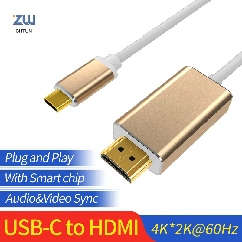 Кабель GCX USB C HDMI 4K 60 Гц для MacBook Samsung Galaxy S10/S9 Huawei Mate 20 P20 Pro адаптер 3 1 Type C-HDMI |