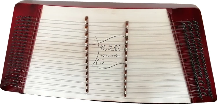 Small dulcimer yangqin eight-tone dulcimer two-row yard professional musical instrument box
