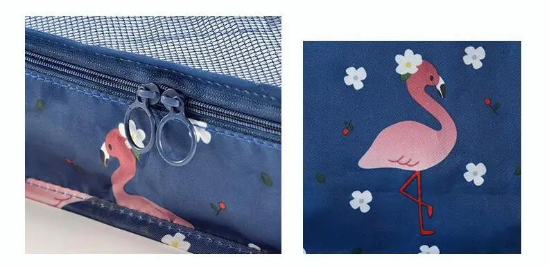 Travel Storage Bag 7 Piece Kit Luggage Clothes Sorting Bag Women Travel Organizer Bag Oxford Cloth Waterproof Packag Bags