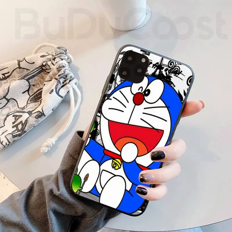 Обычный Милый мультяшный чехол для телефона с котом роботом iphone 11 Pro11 Pro Max X XS XR MAX