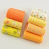 100% cotton fabric strips  yellow theme sets 5cmx100cm 7pcs/lot  jelly roll for sewing toys tildas quilting patchwork crafts ► Photo 1/6