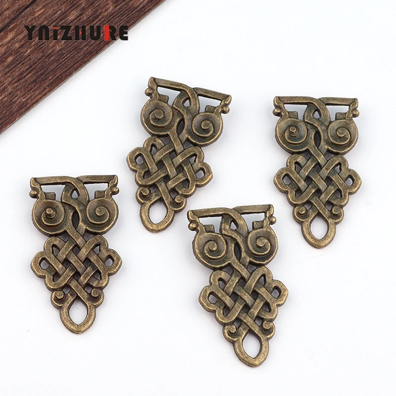 YNIZHURE 4 шт. Сова антикварный патч Рон железная листовая металлическая сплав цветок