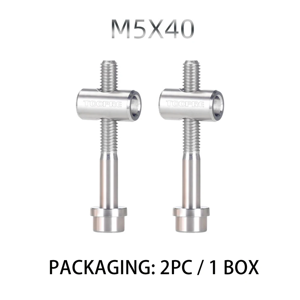 M5 40 Titanium MOTSUV велосипед 2 шт M5x30/40 мм болты для подседельного штыря из титанового сплава Thomson крепежный болт Ti велосипедный светильник - Цвет: M5 40 Titanium