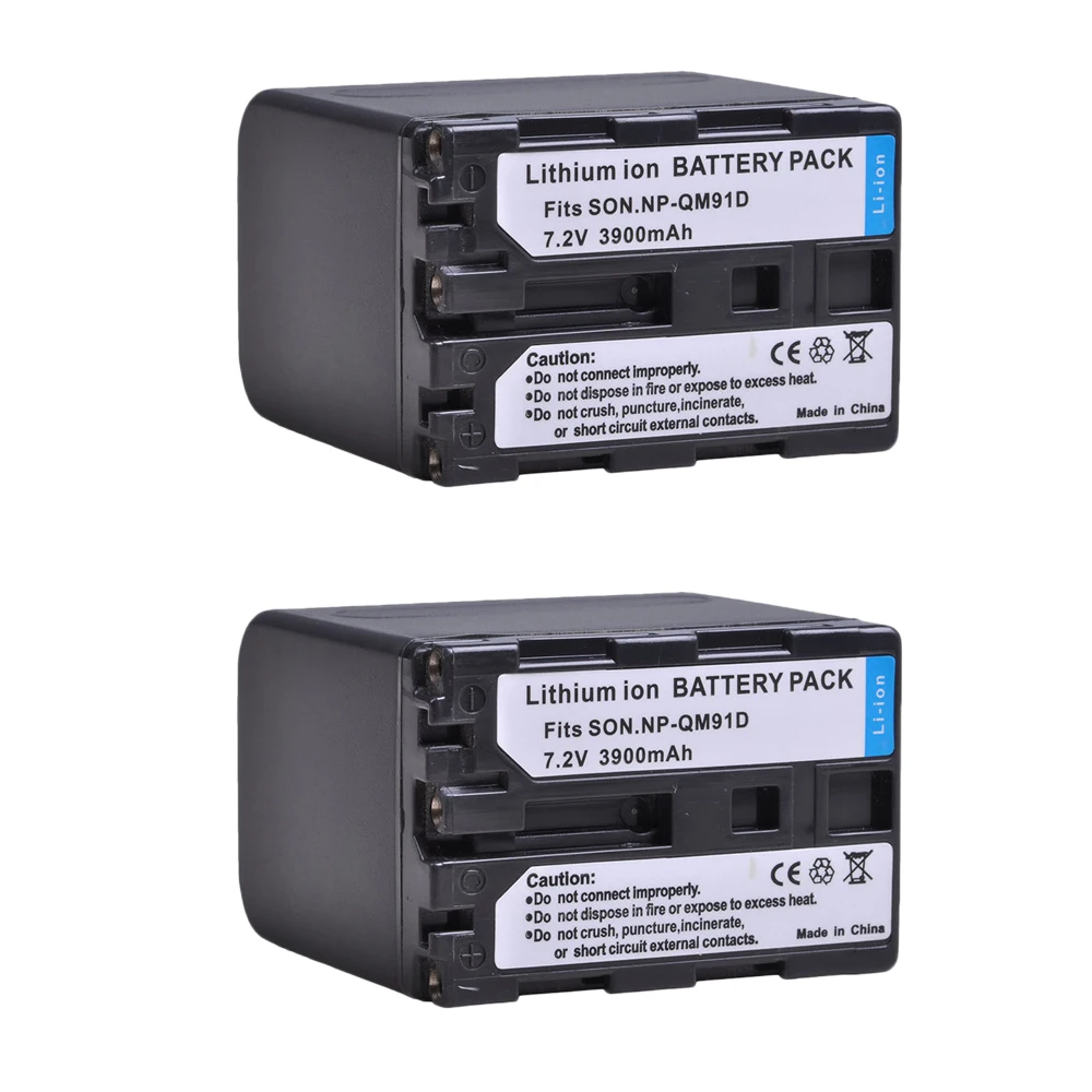 

2x NP-QM91D QM91D Li-ion Battery for Sony CCD-TRV328 338 DCR-DVD300 301 DCR-HC14 DCR-PC105 as NP-FM50 NP-QM71 NP-FM70 NP-FM90