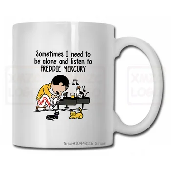 

Charlie Brown Sometimes I Need To Be Alone And Listen To Freddie Mercury Atmungsaktives Women Men Mug Cup