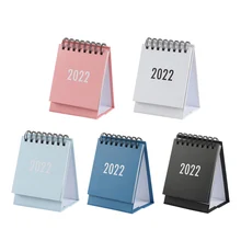 

2022 New Desktop Calendar Mini Simple Table Calendar Table Planner Monthly Memo Notes Calendar Daily Planner for Office Life