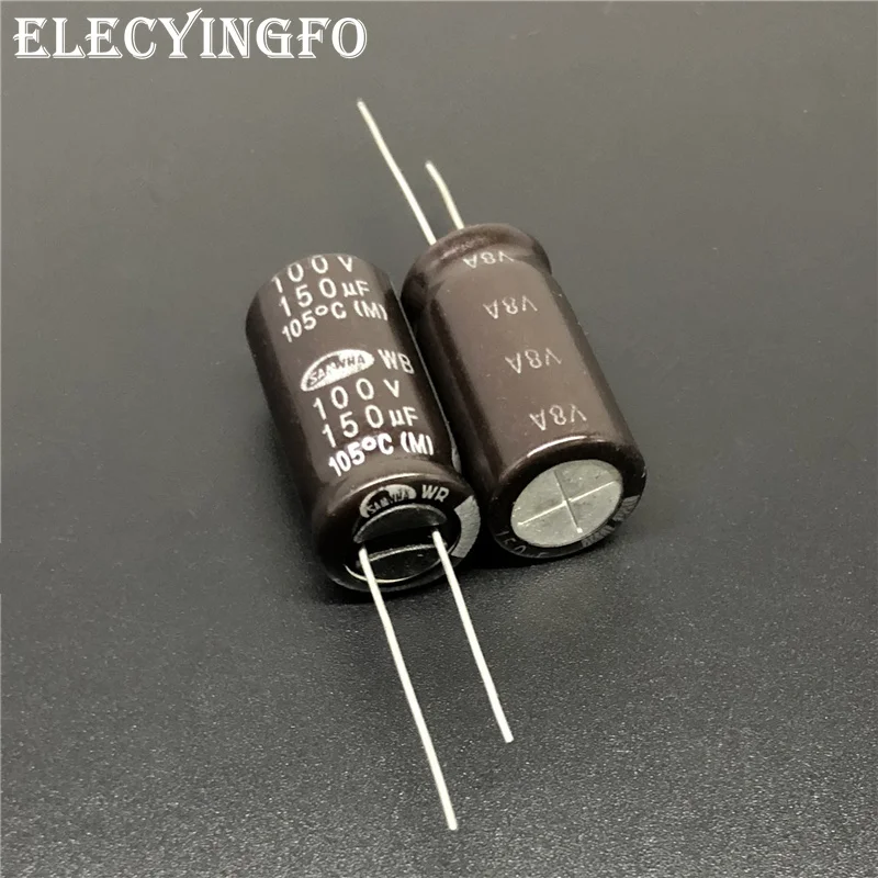 5 шт./50 шт 150 мкФ 100V150uf SAMWHA ВБ серия 12 х 25 мм 100V150uF Алюминий электролитический