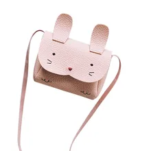 Детская кожаная сумка с милыми животными для девочек, сумка на плечо, мини-сумка Kawaii Cat, Дамская Повседневная сумка на плечо, милые кошельки для монет C