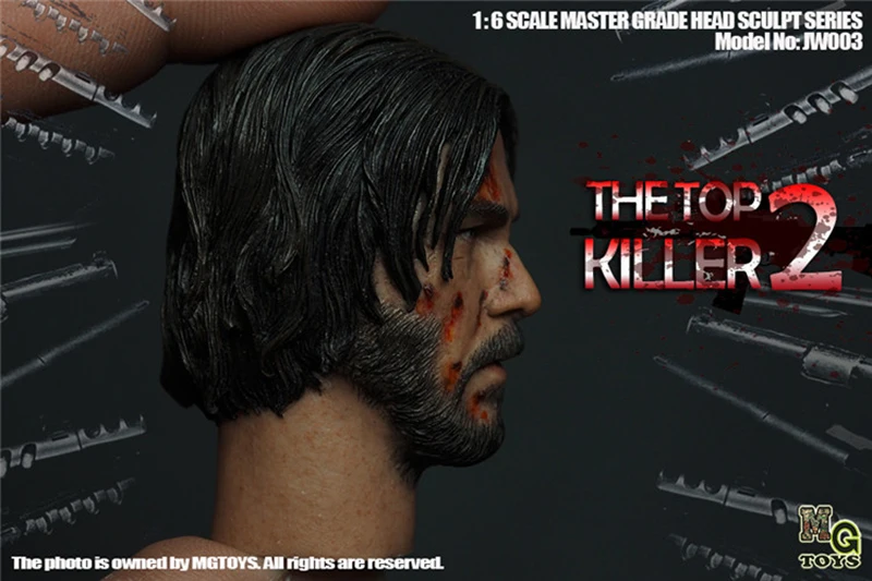 1 6 Scale The Killer John Wick Head Sculpt Keanu Reeves Head Carved Male Man Boy Head Model Toy For 12 Action Figure Body Action Figures Aliexpress