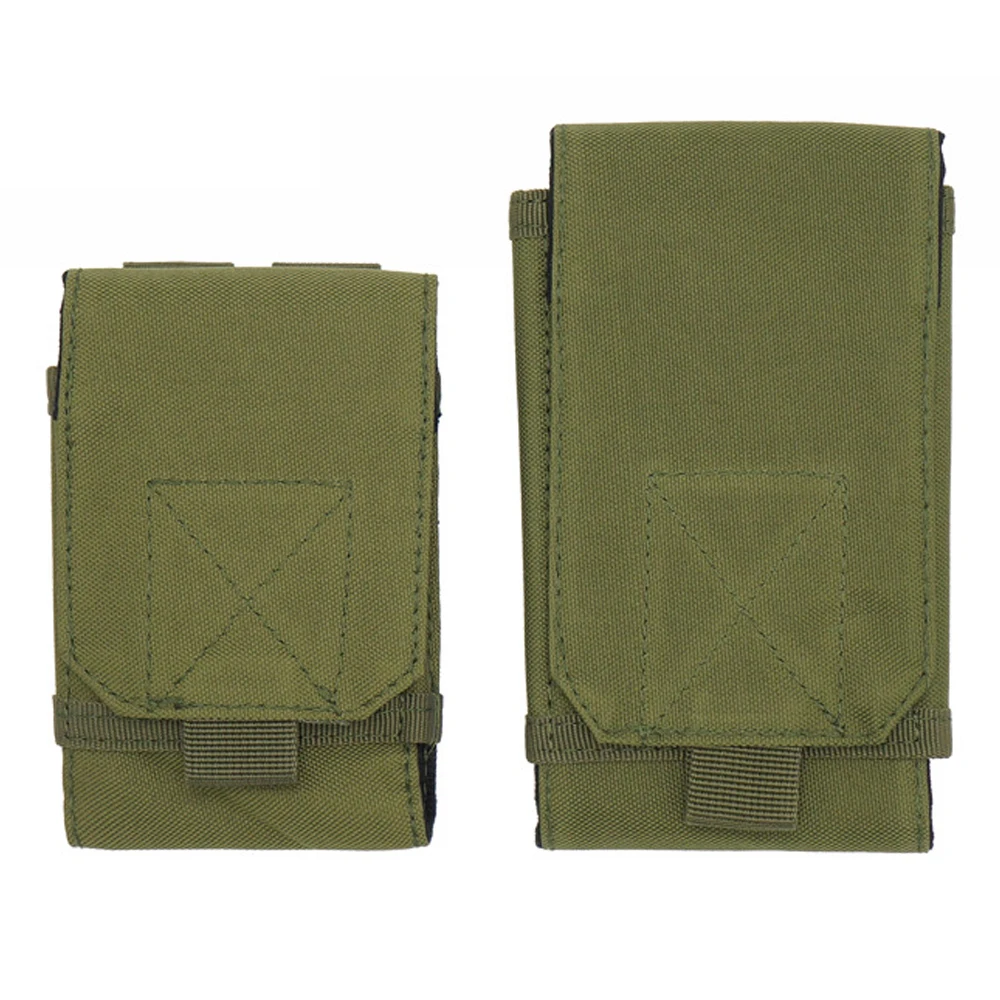 20PCS/lot Large Tactical Camouflage Outdoor Mobile Phone Bag 5 Colors EDC Sport Hunting Bags Waterproof Mobile Phone Cases
