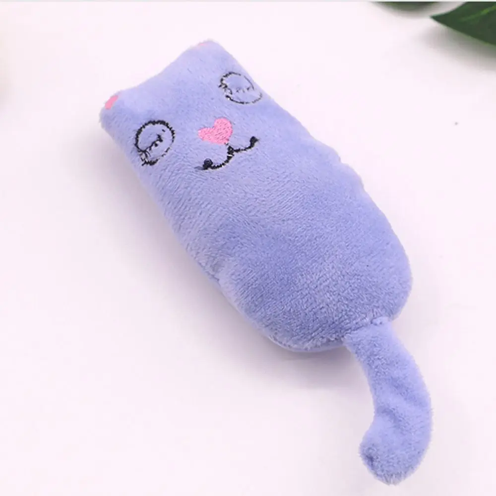 blue Игрушки для домашних животных, шлифовка зубов, плюшевый кошачий хвост, кошачий хвост, игрушки, котенок, забавная Интерактивная простая игрушка для укуса большого пальца, игра, тренировочный продукт для домашних животных - Цвет: blue
