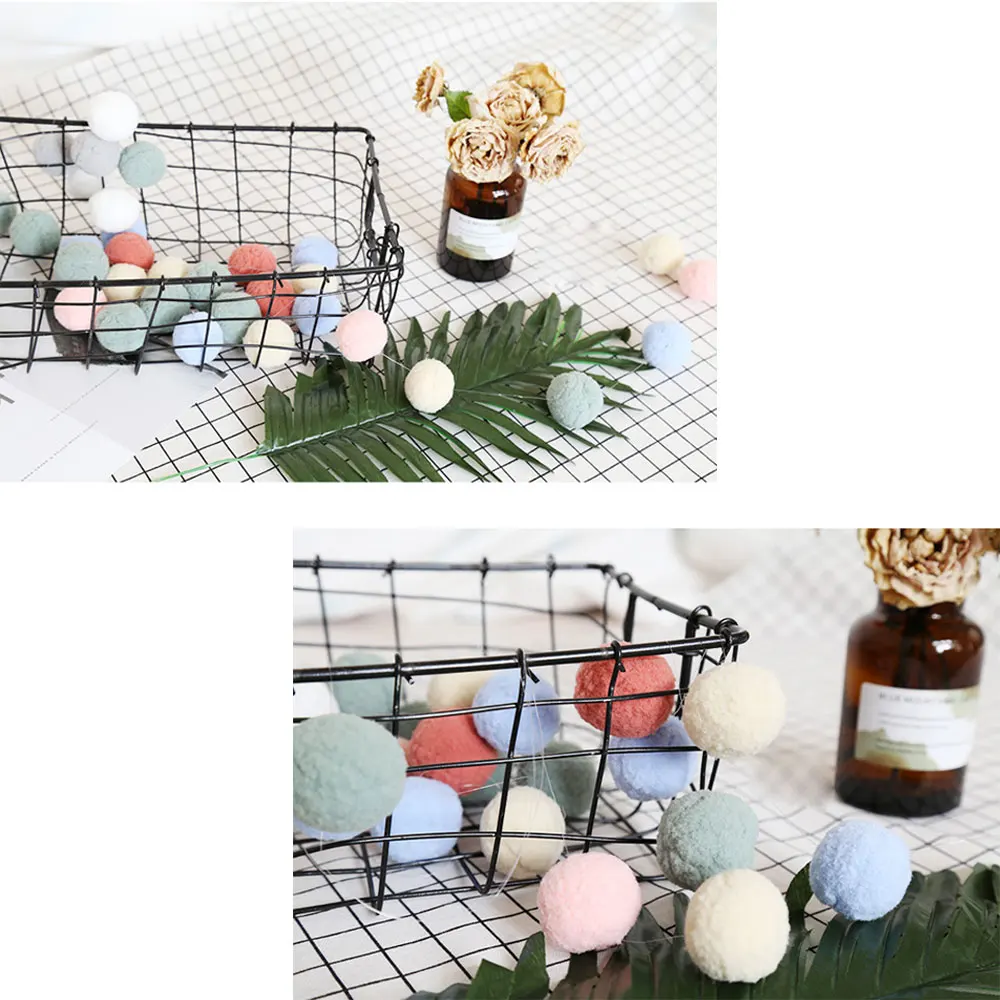 30 шт./компл. DIY шерстяной фетр шары ручной работы для детской комнаты Настенный декор висит детские гирлянда Pom лучшие подарки для детской комнаты орнамент