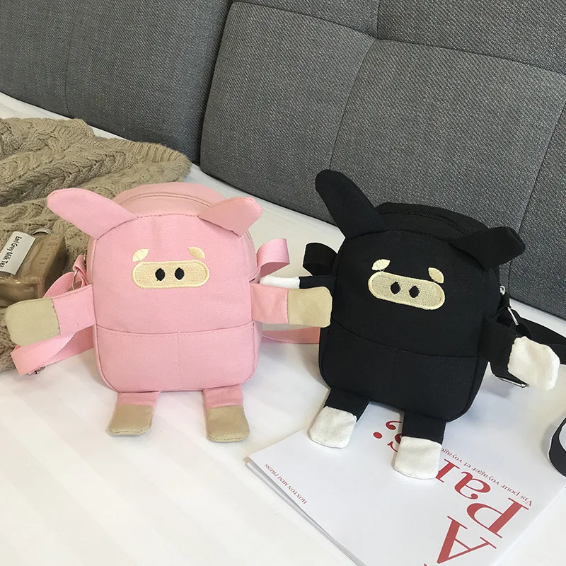 

2019 New Style INS Super Fire Canvas Handbag WOMEN'S Messenger Bag Hip Hop GIRL'S Disco Dancing Bag Students Shoulder Bag