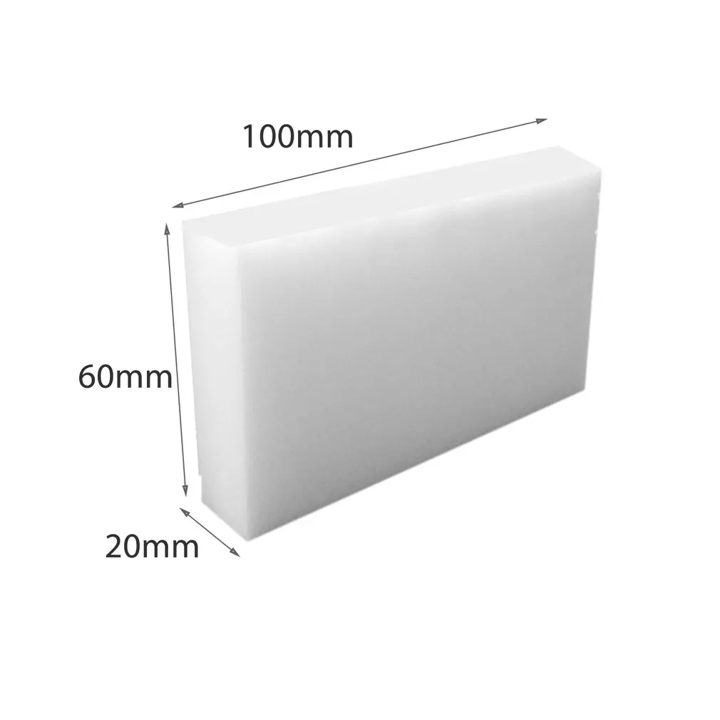 100pcs/lot White Magic Sponge Cleaner Eraser Multi-functional Cleaner Melamine Sponge for Kitchen Bathroom Cleaning 100x60x15mm
