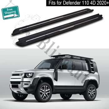 

Running board fits for L.and Rover Defender L663 4D 110 2020 2021+ side steps nerf bar car pedal side stairs side bar 2PCS