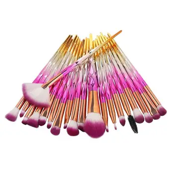 

20Pcs Multicolor Makeup Brush Set Eyebrow Powder Home, Salon, etc 20.5cm/8.07inch Foundation Cosmetic Tool