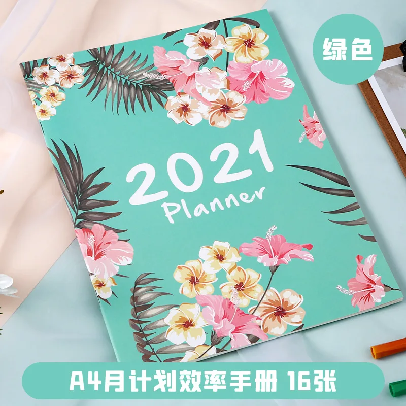 Планировщик повестки дня 2020 2021 Органайзер А4 блокнот и журналы Сделай Сам 365 дней