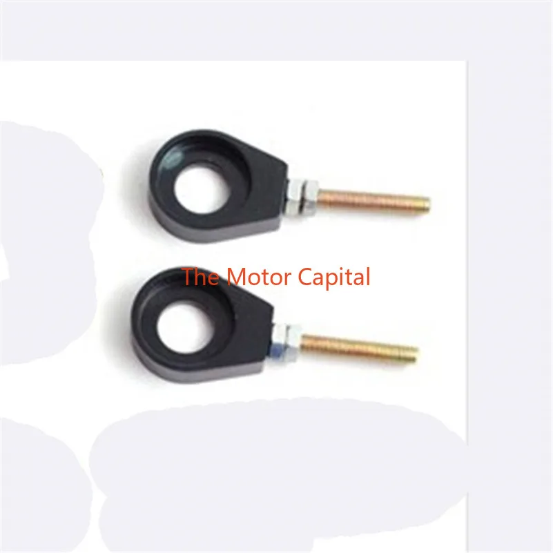 110cc 125cc 140cc Aluminum Chain Tensioner Adjuster Dirt Bike Pit ATV Motorcycle Scooter 12mm or 15mm Rear Wheel axle hole