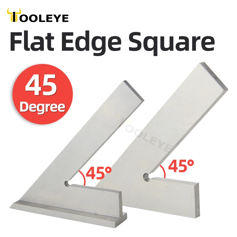 45 Degree Flat Edge Square Ruler For Carpentry Measurment Try Square ...