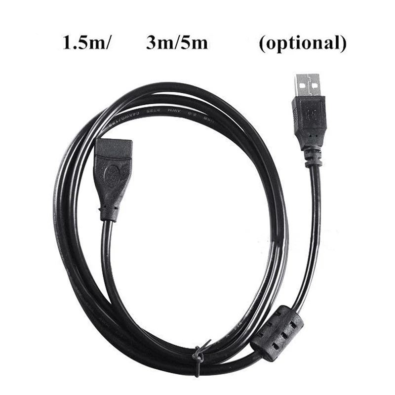 USB 2.0 Male to Female Cable 1.5m 3m 5m Extender Cord Wire Super Speed Data Extension For PC Laptop Keyboard | Электроника