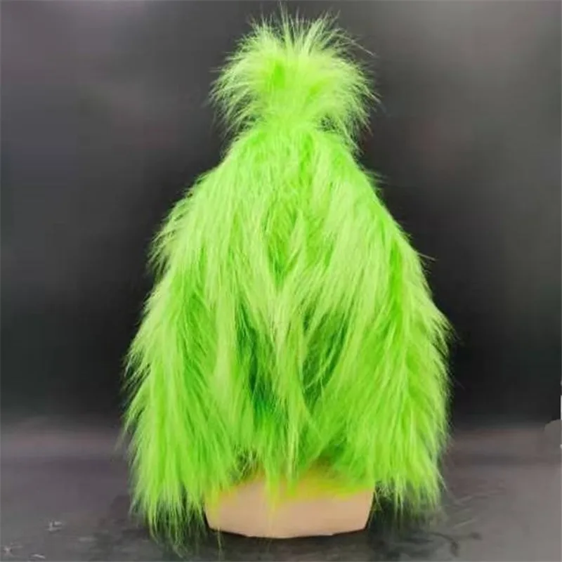 The Grinch косплей для взрослых натуральный латекс маска Аниме персонаж шоу на Хэллоуин реквизит Рождественские вечерние маска на все лицо