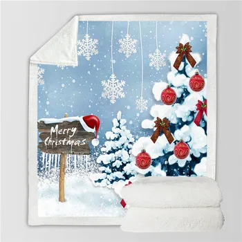 

Autumn Winter Sherpa Fleece Blanket Adult Anti-pilling Home Blankets for Beds Warm Christmas Blanket Sofa Bed Plaids Bedspread