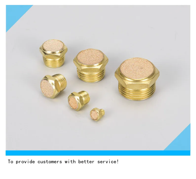 

Pneumatic exhaust muffler brass silencer fiitting noise filter reducer connector BSLM-M5 Rc1/8 RC1/4 RC3/8 RC1/2 copper material