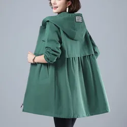 Jaqueta feminina 2021 primavera outono com capuz causal blusão famale jaquetas básicas casacos com zíper jaquetas leves outwear C 10
