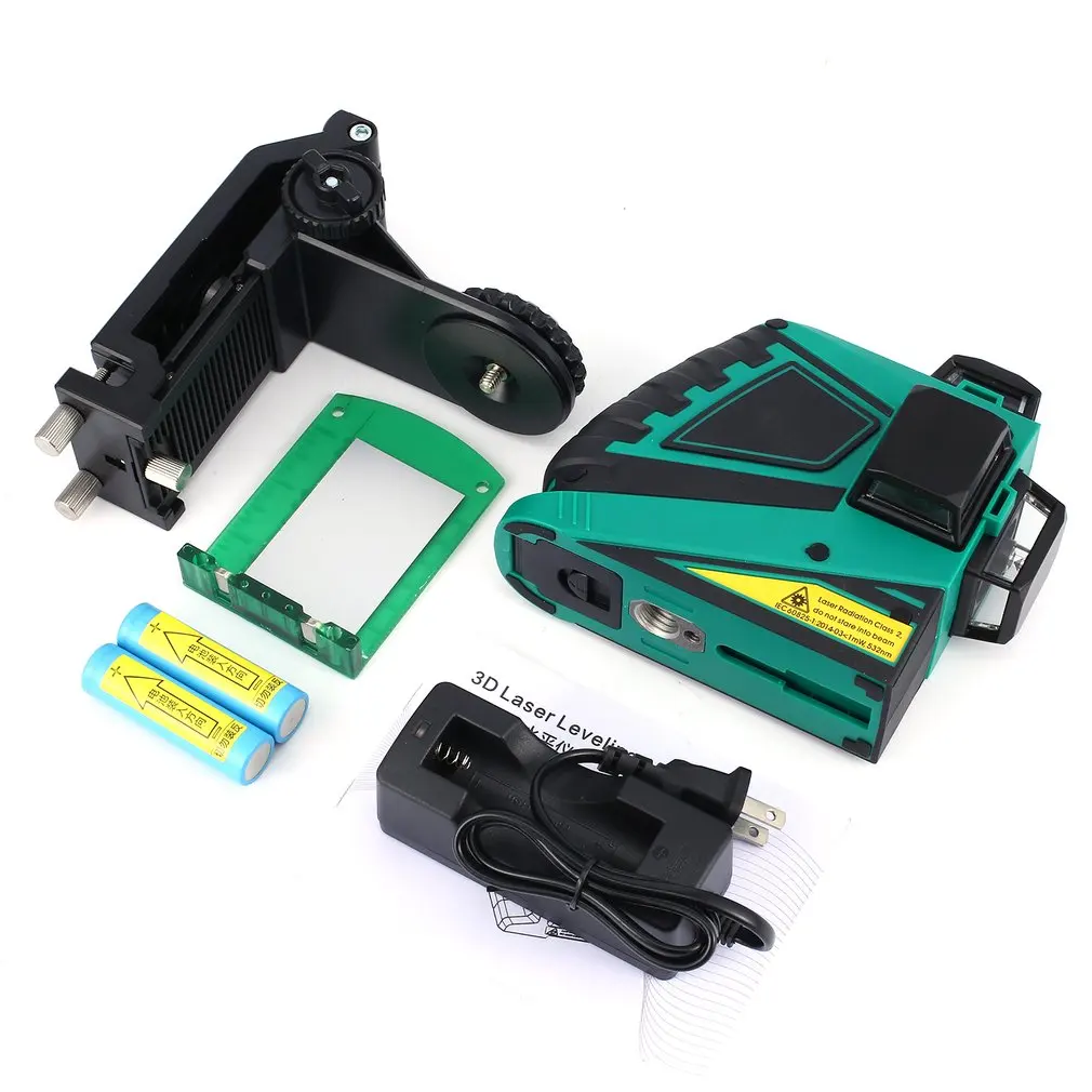 

DOVOH 12 Lines 3D Laser Levels Green Light Leveling Instrument Self-leveling Laser Leveler Vertical Horizontal Cross Laser