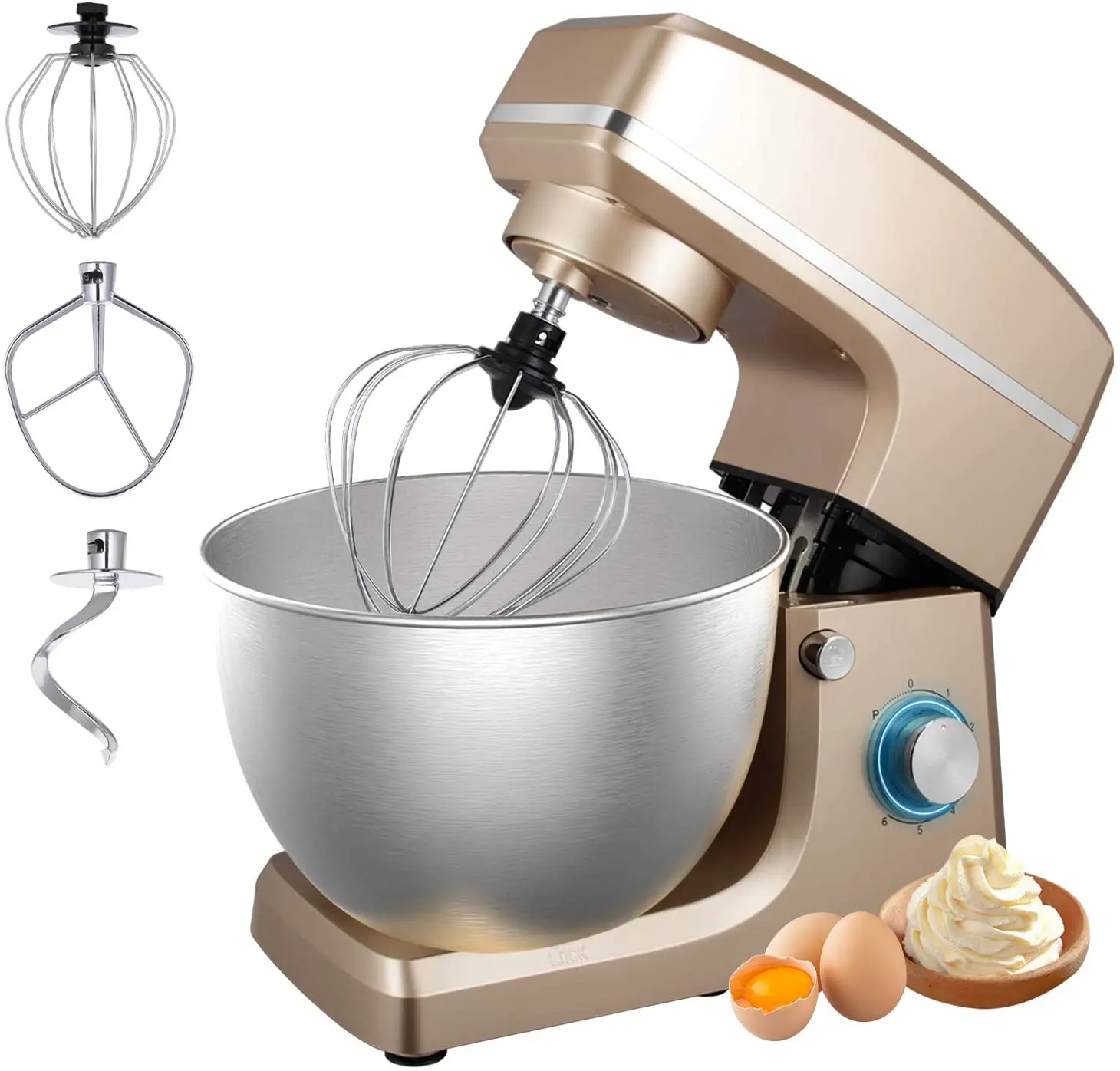 Stand Mixer Stainless Steel Bowl 1500W/8L Heavy Duty Intelligent Cake  Kitchen Food Blender Cake Dough Mixer Bread Maker Machine