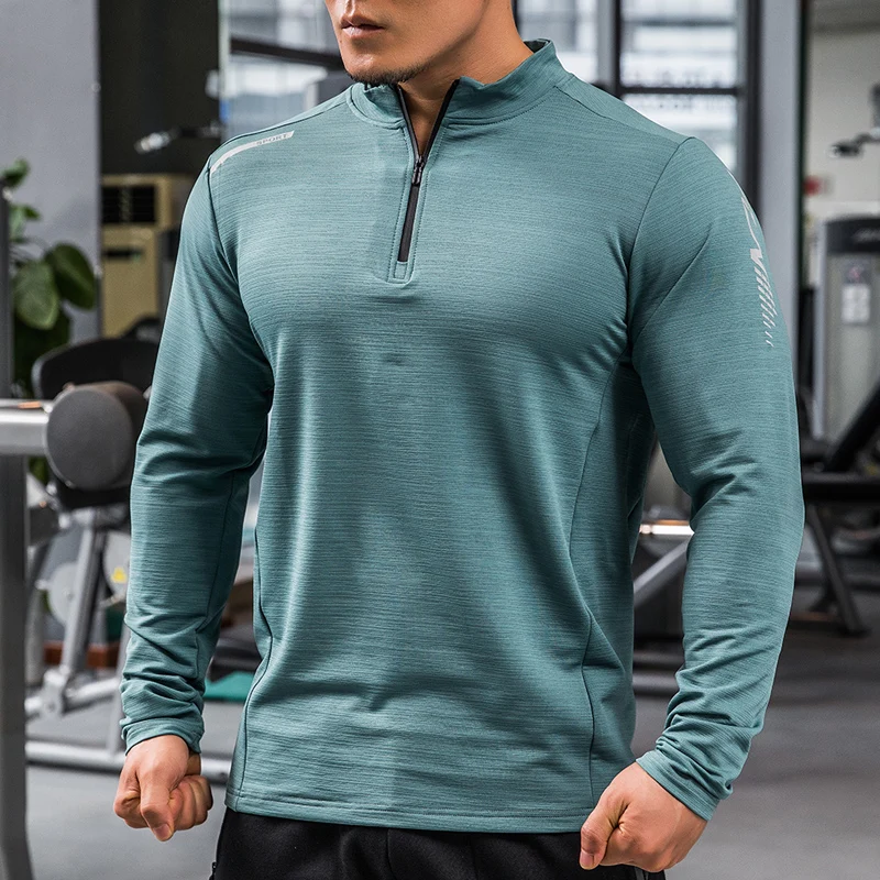 Fitness Men Running Long Sleeve Shirt Sport  Compression Shirt Men Long  Sleeve - Running T-shirts - Aliexpress