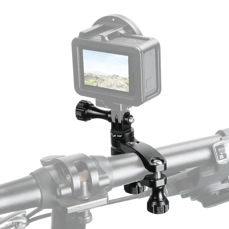 360 градусов крепление на руль велосипеда мотоцикла CNC алюминиевый держатель для GoPro Hero 8 7 6 5 4 Yi 4K Eken Sjcam Экшн-камера