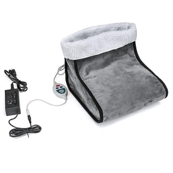 

New Foot Warmer Electric Massager Relaxing Heated Feet Comfort Fleece Suede Washable Heats Control Electric Warm Foot Warmer