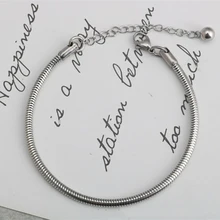 Модная новинка круглая цепочка-змейка титановая сталь студенческий мужской и женский браслет панк хип-хоп Дракон цепочка из змеиных костей горячая распродажа