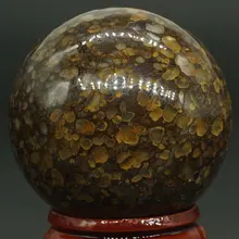 40 мм натуральный драгоценный камень опал Pintade СФЕРА ХРУСТАЛЬНЫЙ ШАР Чакра Исцеление Рейки камень ремесла, минералы