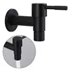 Stainless Steel Faucet Black Wall Mounted Washing Machine Tap Bath Toilet Mop Pool Water Taps for Garden Bathroom 2