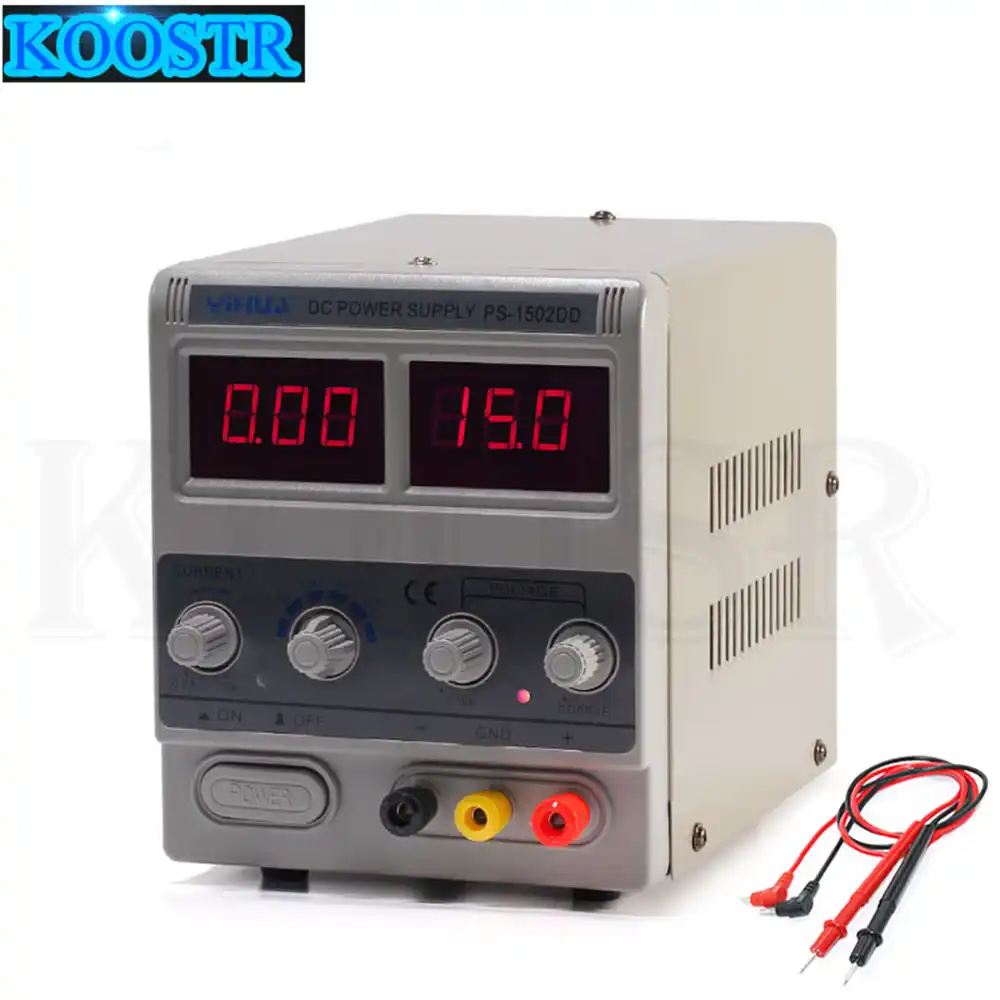 15V 2A DC Power Supply PS1502DD+ Adjustable Regulated Power Supply with