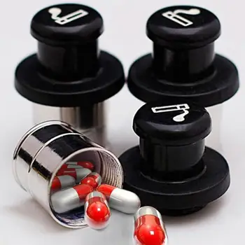 

1pcs Car Cigarette Lighter Storage Box Hidden Emergency Medicine Container Container Seal Waterproof Automobile Storage Case