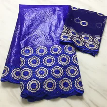 Bazin riche getzner кружевная ткань с отверстием для французский сетки для шитья одежды высокого качества нигерийские кружевные ткани 7 ярдов BL-305