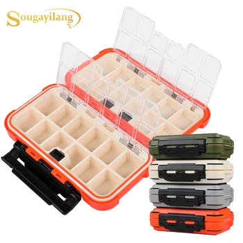 

Sougayilang High Quality 4 Colors Compartment Fishing Box Fishing Accessories Box Fishing Lure Hook Fishing Tackle