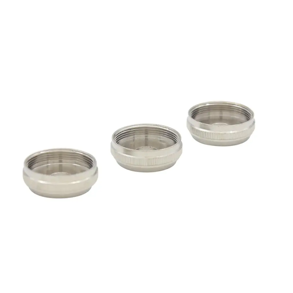 3x Sliver Trumpet Valve Cap Screw Trumpet Replacement Accessory