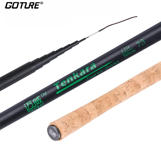 Goture Maxway Tenkara Rod 3.6m 3.9m Fly Fishing Rod Carbon Fiber  Ultra-light Hard