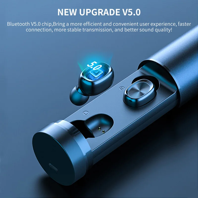 Bluetooth 5 0 Earphone TWS Earphones Wireless Headphones Touch Control Headset Earbuds Stereo Music Sport For Cell Phone IPhone