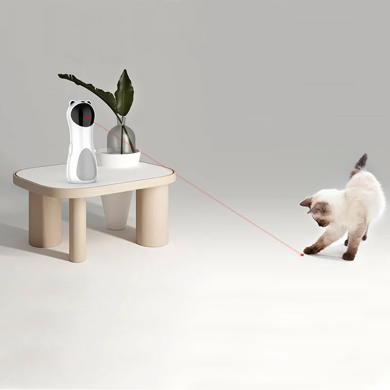 USB заряженный Креативный светодиодный лазер для кошек забавная игрушка Мульти-угол регулируемый умный автоматический Кот тренировка развлекательная игрушка
