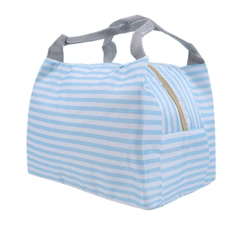 

Striped Portable Lunch Bag Insulation Refrigerated Fresh Food Safety Insulation Lunch Bag Suitable for Picnic Lunch Bag