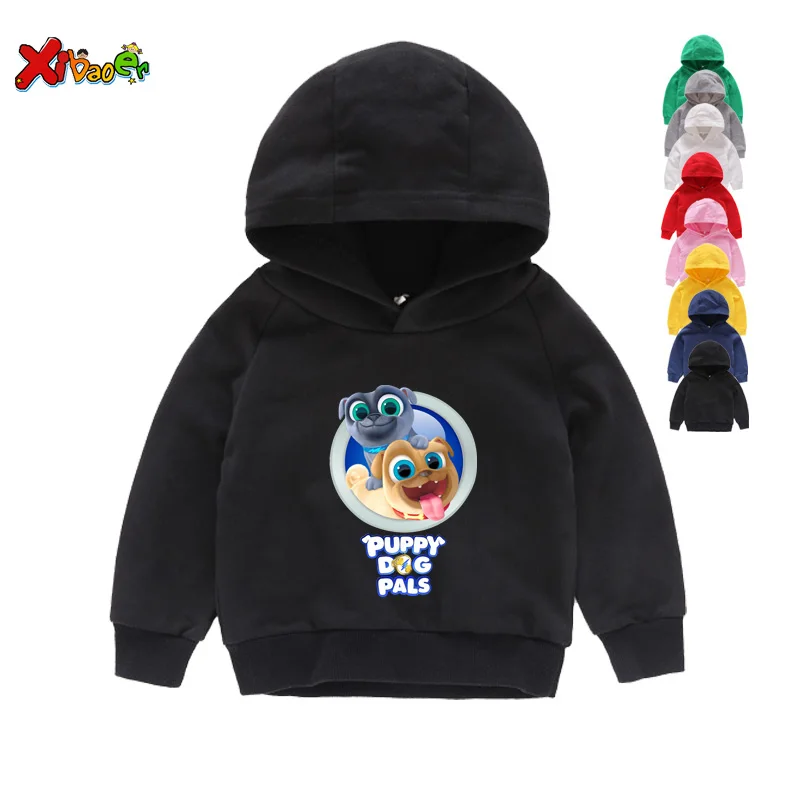 Kids Hoodies Забавный мультяшный щенок, друзья, толстовки с капюшоном для мальчиков, толстовки и свитшоты для девочек, От 2 до 8 лет, детские толстовки и свитшоты - Цвет: Kids Hoodies